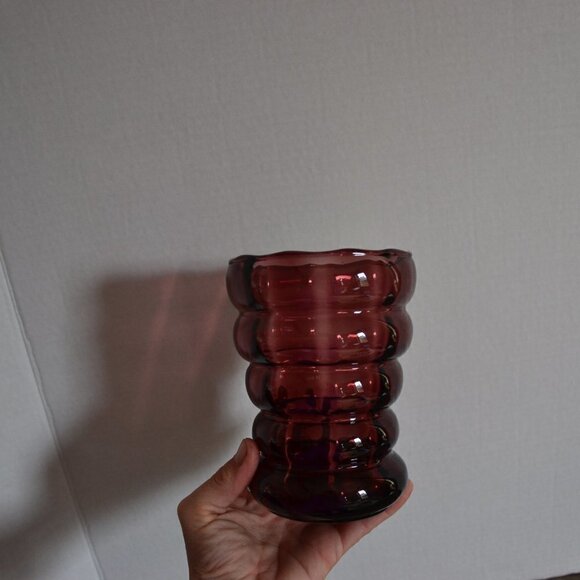 Vintage Amethyst  Glass Vase - Picture 2 of 5